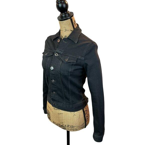 Adriano Goldschmied Robyn Womens Jacket XS Denim Button Front Stretch - Picture 3 of 13